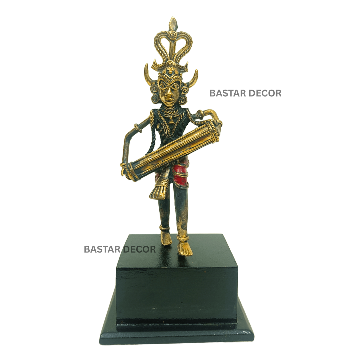 Dholak Dance Figurine, Dokra/Dhokra Art, Bell Metal Craft