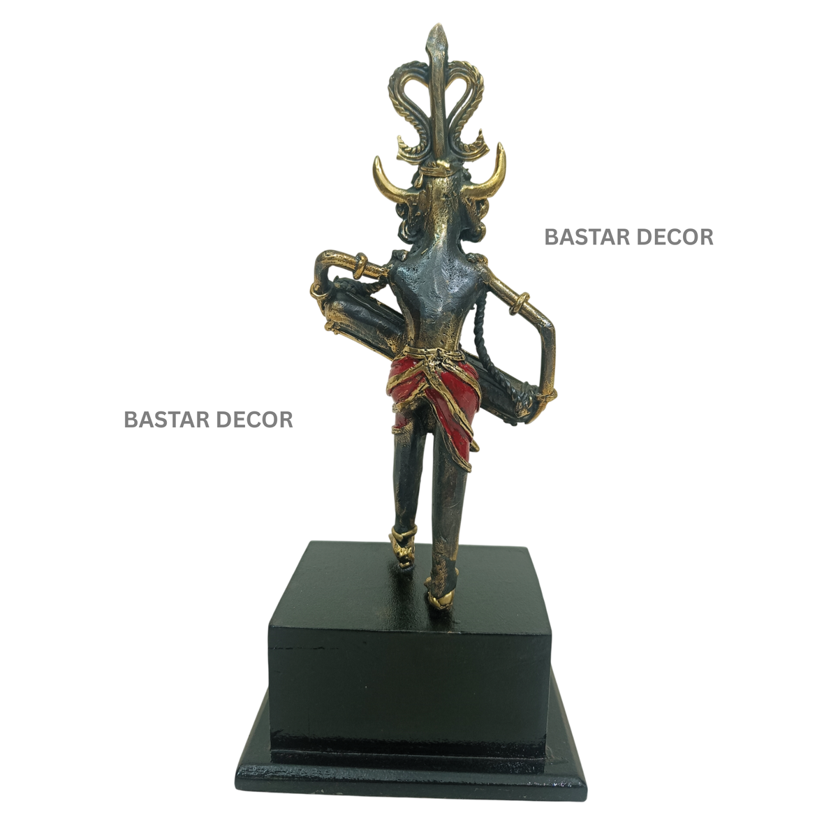 Dholak Dance Figurine, Dokra/Dhokra Art, Bell Metal Craft