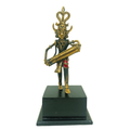 Dholak Dance Figurine, Dokra/Dhokra Art, Bell Metal Craft