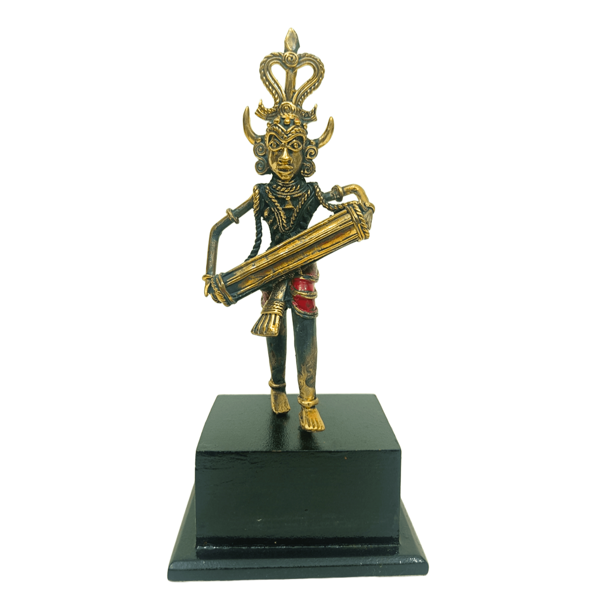 Dholak Dance Figurine, Dokra/Dhokra Art, Bell Metal Craft